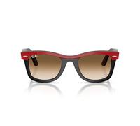 Ray-Ban Rb2240 Street Neat I - Gafas de sol, Rojo sobre negro/marrón degradado transparente, 50 mm
