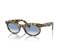 Ray - Ban Unisex RB2242 WAYFARER OVAL 13323F Gafas de sol Acetato Tortuga Azul Redonda Normal Sombreado