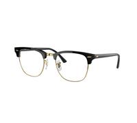 Ray - Ban Unisex RB3016 CLUBMASTER 901/BF Gafas de sol Acetato Negro Transparente Cuadrada Normal
