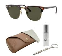 Ray-Ban RB3016 CLUBMASTER CLASSIC - Gafas de sol cuadradas para hombres y mujeres con kit oficial de gafas RAYBAN
