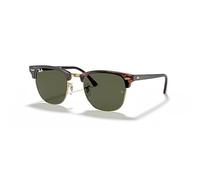 Ray-Ban RB3016 Clubmaster - Cuadrado, Marrón (Mock - Tortuga, color dorado y verde), 49 mm