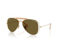 Ray-Ban Unisex Sunglass RB3029M The Outdoorsman By Dolce&Gabbana - Color del Marco: Oro Arista, Color de la Lente: Marrón Oscuro