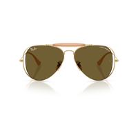 Ray - Ban Unisex Ray - Ban x DOLCE&GABBANA RB3029M 001/73 Gafas de sol Metal Oro Marrón Piloto Normal