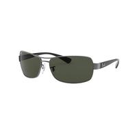 RAY-BAN Rb3379 Gafas de sol, Rectangulares, Polarizadas, 64, Gunmetal