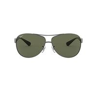 Ray-Ban Rb3386 Gafas de sol, Aviador, Polarizadas, 63, Gunmetal