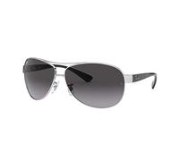 Ray Ban RB3386, Gafas de Sol Unisex, Multicolor (plata/negro, lente: gris 003/8g), X-Large (Talla del fabricante: 63)