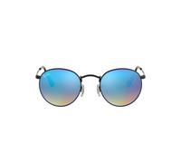 Ray - Ban Hombre RB3447 ROUND METAL 002/4O Gafas de sol Metal Negro Azul Redonda Normal