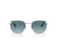 Ray - Ban Unisex RB3548N HEXAGONAL 003/3M Gafas de sol Acero Plata Gris Geométrico Normal Sombreado