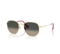 Ray - Ban Unisex RB3548N HEXAGONAL 001/71 Gafas de sol Acero Oro Gris Geométrico Normal Sombreado