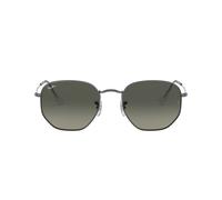 Ray-Ban Hexagonal Flat Lenses Gafas De Sol Gunmetal Montura Gris Lentes 48-21
