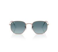 Ray-Ban Hexagonal Flat Lenses Gafas De Sol Cobre Montura Azul Lentes 51-21