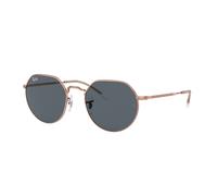 Ray - Ban Unisex RB3565 JACK 9202R5 Gafas de sol Metal Oro Azul Geométrico Normal