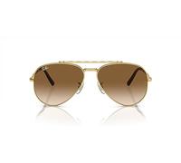 Ray - Ban Unisex Ray - Ban RB3625 NEW AVIATOR 001/51 Gafas de sol Metal Oro Marrón Piloto Normal Sombreado