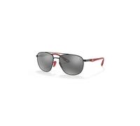 Ray-Ban Rb3659m Scuderia Ferrari Collection Gafas De Sol Negro Montura Plateado Lentes 57-17