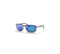 Ray - Ban Unisex Ray - Ban RB3671CH CHROMANCE 92044L Gafas de sol Metal Azul Gris Pillow Polarizado Espejo