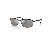 Ray - Ban Unisex Ray - Ban RB3671CH CHROMANCE 186/5J Gafas de sol Metal Negro Plata Pillow Polarizado