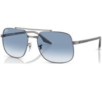 Ray-Ban Rb3699 Gafas De Sol Gris Sobre Transparente Montura Azul Lentes 56-18