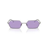 Ray-Ban Rb3728 Yevi - Gafas de sol hexagonales, plomizo/violeta, 55 mm