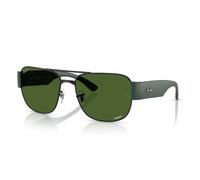 Ray-Ban Rb3756ch Chromance Gafas De Sol Negro Arena Montura Verde Lentes Polarizado 59-18