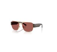 Ray-Ban Rb3756ch Chromance Gafas De Sol Marrón Arena Montura Violeta Lentes Polarizado 56-18