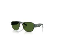 Ray-Ban Rb3756ch Chromance Gafas De Sol Negro Arena Montura Verde Lentes Polarizado 59-18