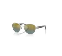 Ray-Ban Rb3766ch Chromance Gafas De Sol Gris A Rayas Montura Oro Lentes Polarizado 56-20