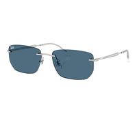 Ray - Ban Unisex Ray - Ban RB3768 003/80 Gafas de sol Metal Plata Azul Geométrico Normal