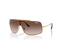 Ray - Ban Unisex RB3897 WINGS III 001/13 Gafas de sol Metal Oro Marrón Cuadrada Normal Sombreado