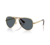 Ray-Ban Aviator Max Gafas De Sol Oro Arista Montura Azul Lentes 58-16