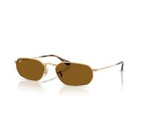Ray - Ban Unisex Ray - Ban RB3947 001/33 Gafas de sol Metal Oro Marrón Geométrico Normal