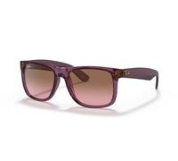 Ray-Ban Justin Classic Gafas De Sol Violeta Transparente Montura Marrón Lentes 54-16