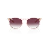 Ray-Ban Mujer Sunglass Erika Classic - Color del Marco: Rosa Transparente, Color de la Lente: Violeta Oscuro Degradado Transparente