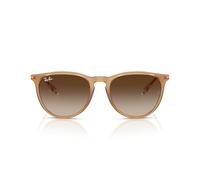 Ray-Ban RB4171 Erika - Gafas de sol redondas, Goma beige/marrón degradado, 54 mm