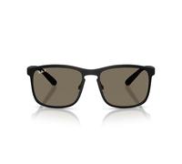 Ray-Ban Rb4264, Gafas Hombre, Negro Mate/Gris chromance, 58 mm