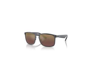 Ray-Ban Rb4264 Polarized+ Lenses Gafas De Sol Gris Montura Violeta Lentes Polarizado 58-18
