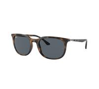 Ray - Ban Unisex RB4386 710/R5 Gafas de sol Inyectado Tortuga Azul Pillow Normal