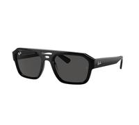 Ray - Ban Unisex RB4397 CORRIGAN 667787 Gafas de sol Acetato Negro Gris Geométrico Normal