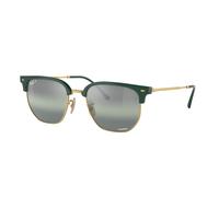 Ray - Ban Unisex RB4416 NEW CLUBMASTER 6655G4 Gafas de sol Acetato Verde Verde Geométrico Polarizado