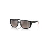 Ray-Ban Rb4443m Scuderia Ferrari Collection Chromance Gafas De Sol Negro Mate Montura Gris Lentes Polarizado 57-19