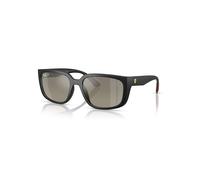 Ray-Ban Rb4443m Scuderia Ferrari Collection Polarized+ Lenses Gafas De Sol Negro Mate Montura Gris Lentes Polarizado 57-19