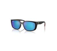 Ray-Ban Rb4443m Scuderia Ferrari Collection Polarized+ Lenses Gafas De Sol Negro Mate Montura Verde Lentes Polarizado 57-19