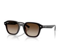 Ray - Ban Unisex RB4458D 714/13 Gafas de sol Nylon Marrón Marrón Cuadrada Normal Sombreado
