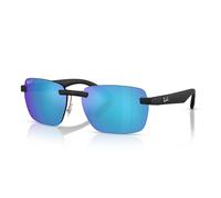 Ray - Ban Unisex Ray - Ban RB4470CH 601SA1 Gafas de sol Ojeada Negro Verde Geométrico Polarizado
