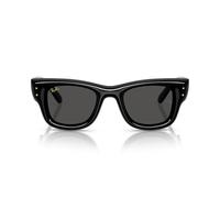 Ray-Ban Rb4940 Wayfarer Puffer Blacked Out Collection by A$ap Rocky - Gafas de sol cuadradas, Negro/Ultra Negro, 50 mm