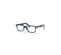 Ray-Ban Rb5228 Optics Azul A Rayas Montura Transparente Lentes Polarizado 55-17