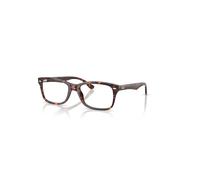 Ray-Ban Rb5228 Optics Havana Carey Rojo Montura Transparente Lentes Polarizado 53-17