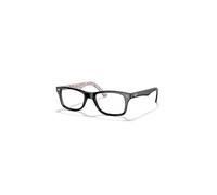 Ray-Ban Rb5228 Optics Negro Sobre Blanco Montura Transparente Lentes 53-17