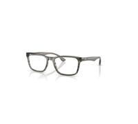 Ray-Ban Rb5279 Optics Gris A Rayas Montura Transparente Lentes Polarizado 53-18