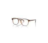 Ray-Ban Rb5417 Optics Marrón Y Amarillo A Rayas Montura Transparente Lentes Polarizado 50-19
