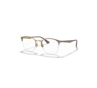 Ray-Ban Rb6422 Optics Marrón Claro Montura Transparente Lentes Polarizado 49-19